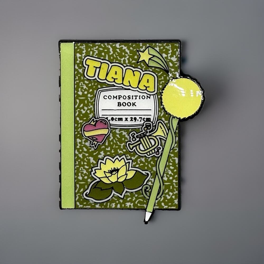 Loungefly Disney Princess Notebook Blind Enamel Pin New Open Box TIANA